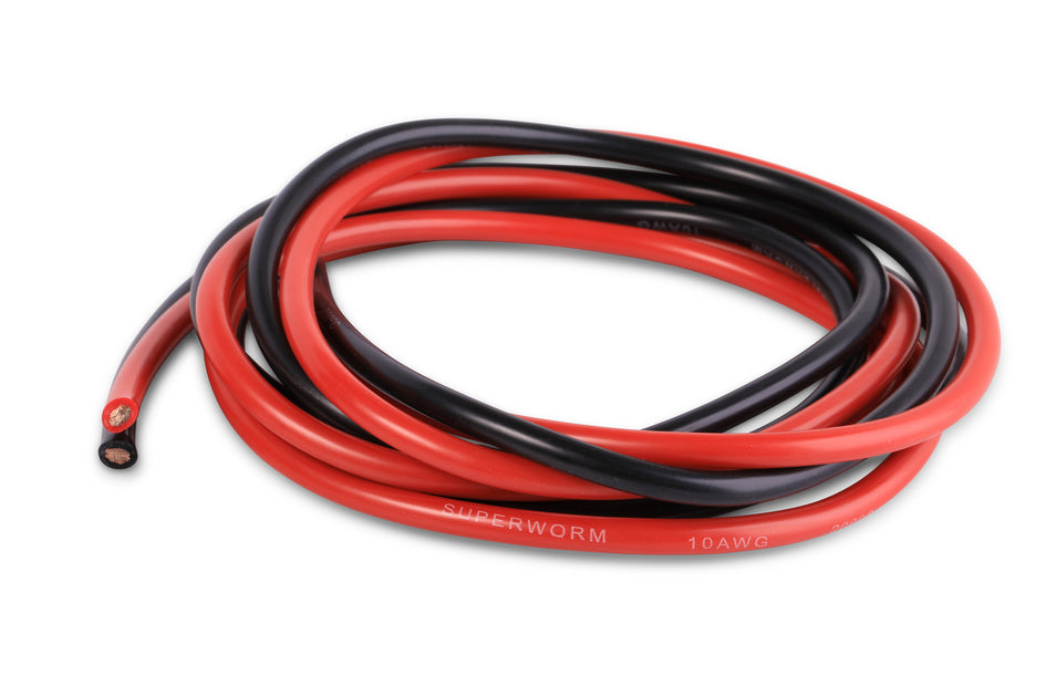 Superworm Super Flexible Ultra Efficient Copper Wire by Acer Racing (8 AWG 20 ft)