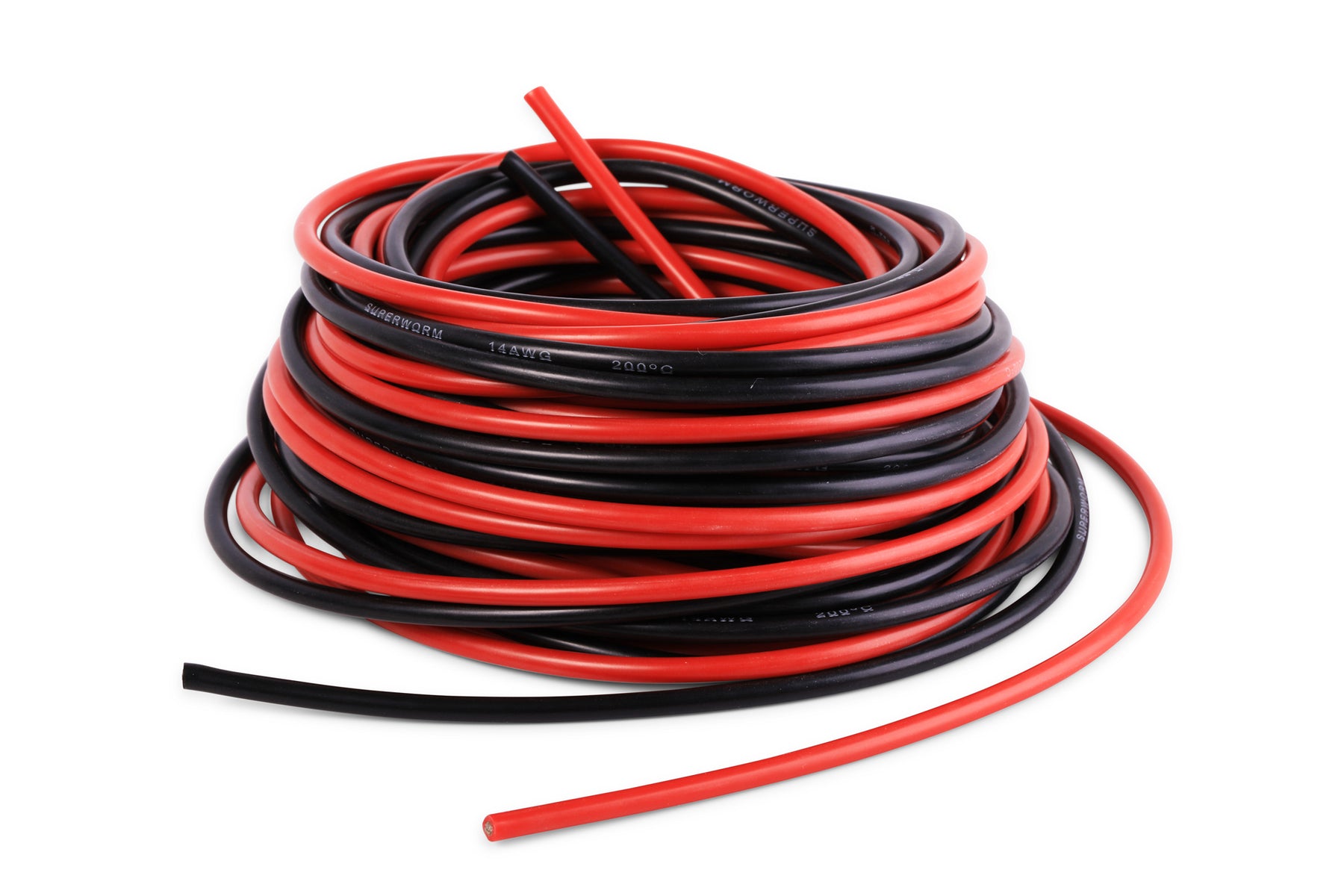 GS Power 14 Gauge AWG General Purpose Wiring, 100 Feet per Color, Red/Black